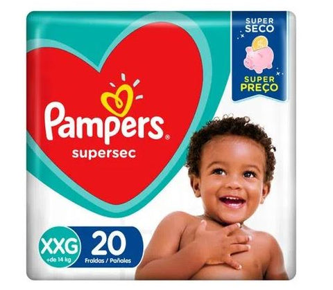 Fralda Pampers Supersec  Tamanho XXG - 20 Unidades