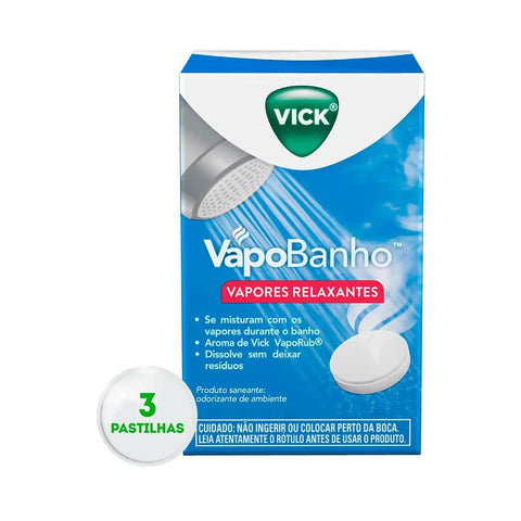 Vick Vapobanho  Pastilha - 3 Unidades