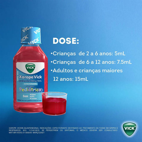 Vick Xarope Infantil  13,3mg - Xarope - 120 mL