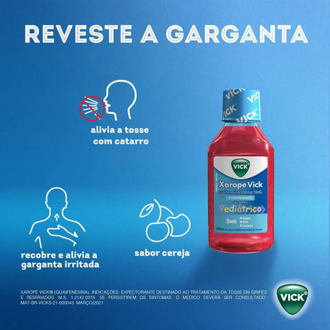 Vick Xarope Infantil  13,3mg - Xarope - 120 mL