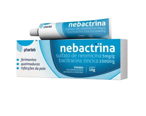 Nebactrina  5mg/g + 250UI/g - 10 g - Pomada
