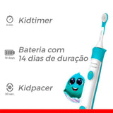 Escova de Dente Elétrica Kids Philips Colgate Sonicpro 3+ Anos, Recarregável, Bivolt