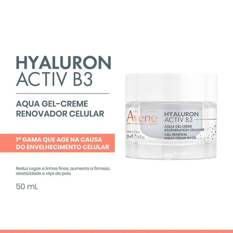 Gel-Creme Anti-Idade Avène Hyaluron Activ B3 Aqua Renovador Celular 50ml