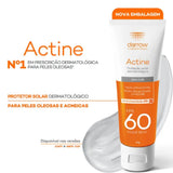 Kit Actine Protetor Solar Color + Gel de Limpeza  FPS 60 - 40 g + 40 g