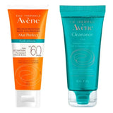 Kit Avène Protetor Solar Facial Avène Mat Perfect Antiacne + Gel de Limpeza Cleanance  FPS 60 - 40 g + 60 mL