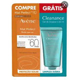Kit Avène Protetor Solar Mat Perfect + Gel de Limpeza Facial Cleanance  FPS 60 - 40 g + 40 g