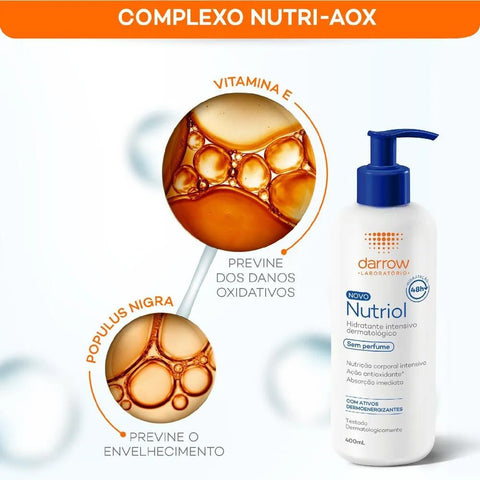 Loção Hidradante Nutriol Sem Perfume Frasco 400 Ml