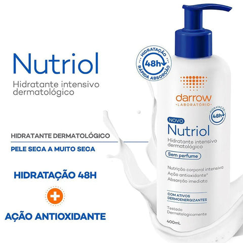 Loção Hidradante Nutriol Sem Perfume Frasco 400 Ml