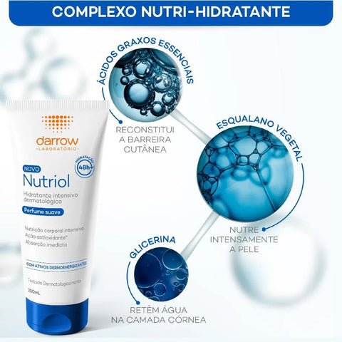 Nutriol Darrow Loção Hidratante Com Perfume Suave 200Ml