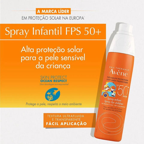 Protetor Solar Avène Infantil  FPS 50 - 200 mL