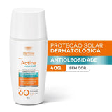Protetor Solar Facial Actine Fluido  Sem Cor - FPS 60 - 40 g