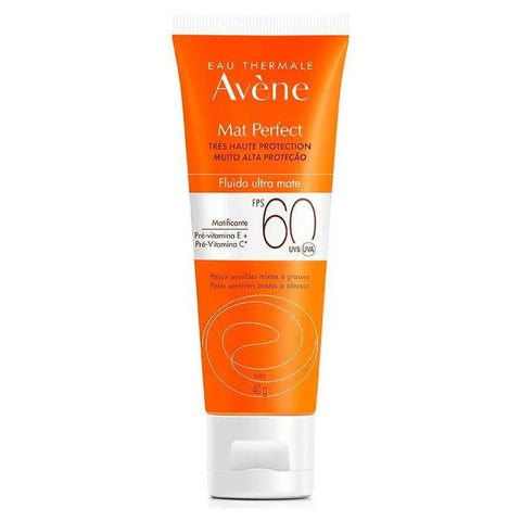 Protetor Solar Facial Avène Mat Perfect  Sem Cor - FPS 60 - 40 g