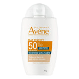 Protetor Solar Facial Avène Mat Perfect Tri-Defense Ultra Fluido  Tom 1.5 Claro/Médio - FPS 50 - 40 g