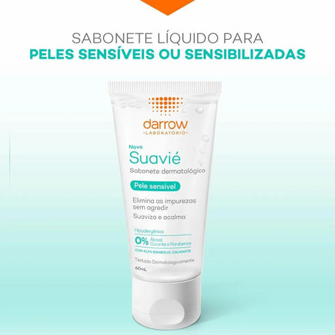 Sabonete Facial Darrow Suavié Líquido Com 60Ml