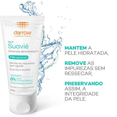 Sabonete Facial Darrow Suavié Líquido Com 60Ml