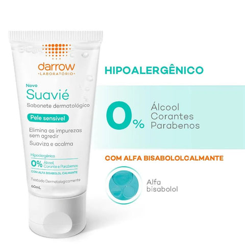 Sabonete Facial Darrow Suavié Líquido Com 60Ml