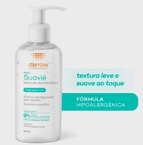 Sabonete Líquido Facial Darrow Suavié Pele Sensível 140Ml