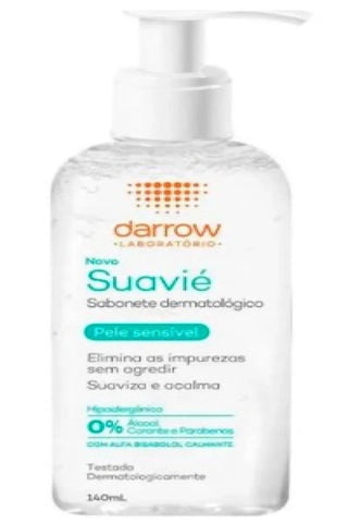 Sabonete Líquido Facial Darrow Suavié Pele Sensível 140Ml
