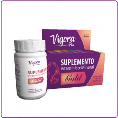 Kit Com 3 Vitamina Vigora Plus Gold 60 Cápsulas - Prati