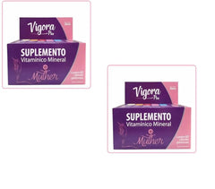 Kit Suplemento Vigora Plus Mulher (Prati-Donaduzzi)  2 x 60 Unidades - Cápsula