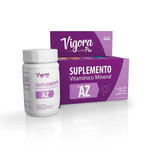 Polivitamínico Vigora Plus A-Z  60 Unidades - Cápsula