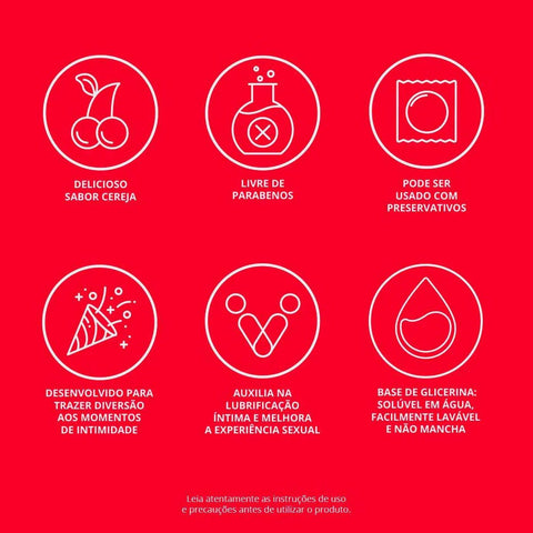 Gel Lubrificante Íntimo Jontex Cereja Com 50G