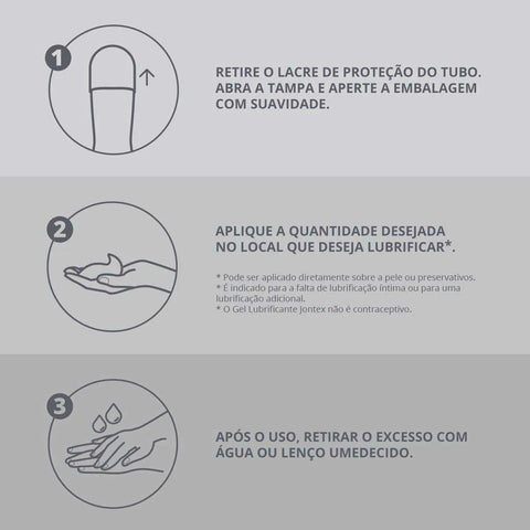 Gel Lubrificante Íntimo Jontex Neutro Com 100G