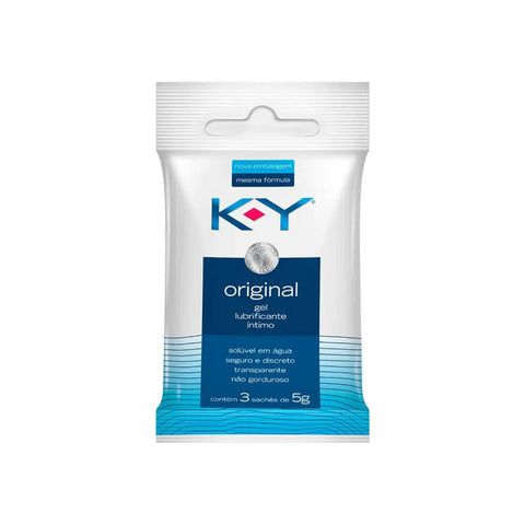 Gel Lubrificante Íntimo K-Y Sachê, 3 Unidades Com 5G Cada
