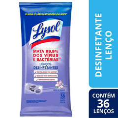 Lenço Desinfetante Lysol Brisa Da Manhã Com 36 Unidades