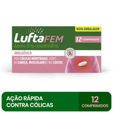 Luftafem  200mg + 500mg - 12 Unidades - Comprimido