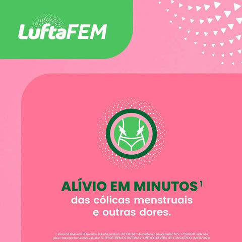 Luftafem  200mg + 500mg - 12 Unidades - Comprimido