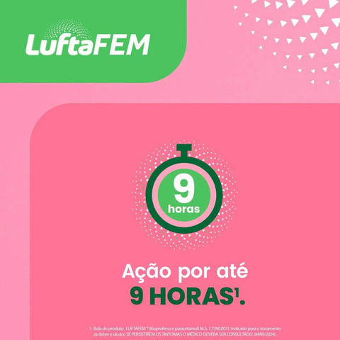 Luftafem  200mg + 500mg - 12 Unidades - Comprimido