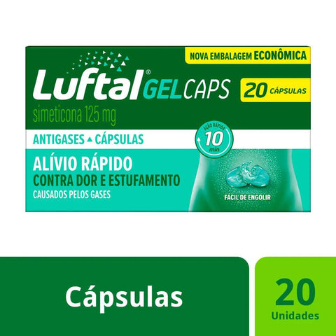 Luftal Gel Caps  125mg - 20 Unidades - Cápsula