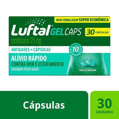 Luftal Gel Caps  125mg - 30 Unidades - Cápsula