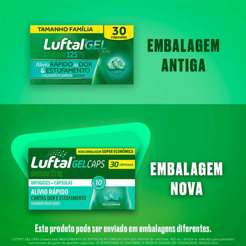 Luftal Gel Caps  125mg - 30 Unidades - Cápsula