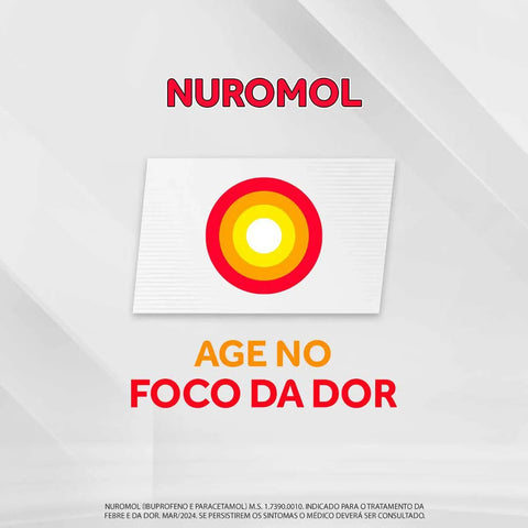 Nuromol  200mg + 500mg - 12 Unidades - Comprimido