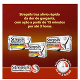 Pastilha Strepsils Sabor Mel e Limão 8 Unidades