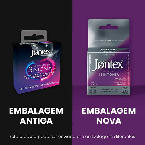 Preservativo Jontex Orgasmo em Sintonia  2 Unidades