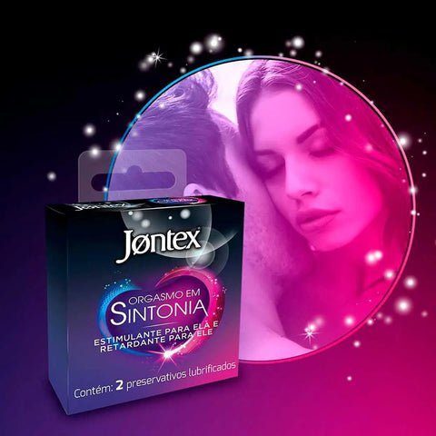 Preservativo Jontex Orgasmo em Sintonia  2 Unidades