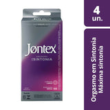 Preservativo Jontex Orgasmo em Sintonia  4 Unidades