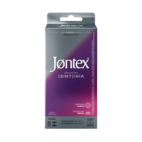 Preservativo Jontex Orgasmo em Sintonia  4 Unidades