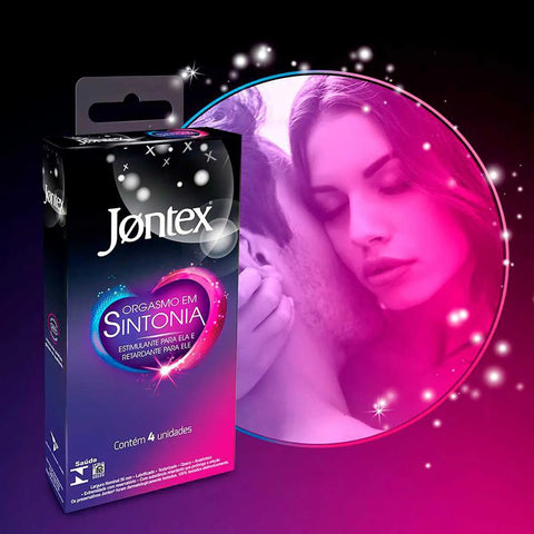 Preservativo Jontex Orgasmo em Sintonia  4 Unidades
