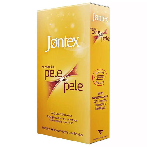 Preservativo Jontex Pele com Pele  4 Unidades