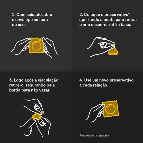 Preservativo Jontex Pele com Pele  4 Unidades