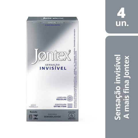 Preservativo Jontex Sensação Invisível  4 Unidades