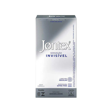 Preservativo Jontex Sensação Invisível  4 Unidades