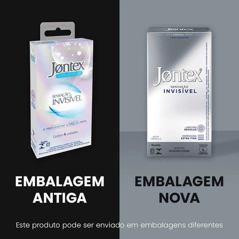 Preservativo Jontex Sensação Invisível  4 Unidades