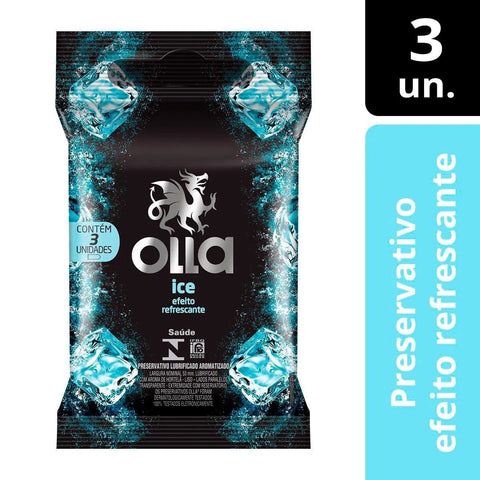 Preservativo Olla Ice  3 Unidades