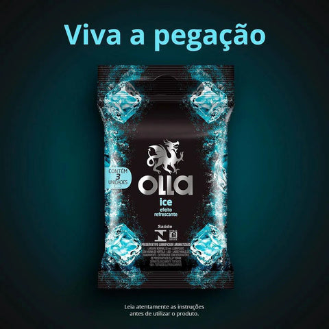 Preservativo Olla Ice  3 Unidades