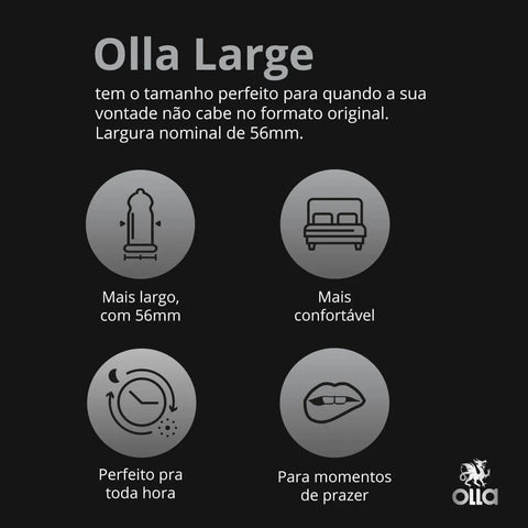 Preservativo Olla Large  6 Unidades